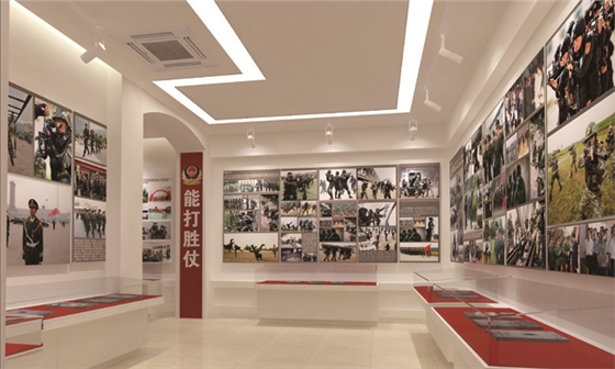 中隊榮譽室設(shè)計公司效果圖-聚奇廣告